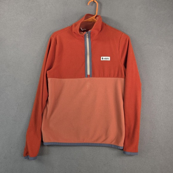 cotopaxi Other - Cotopaxi Fleece Sweater Mens XS Orange Colorblock Half Zip Pullover